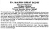 Malpsh Great Scott - tribute - Sheltie Special Nov-Dec 1974